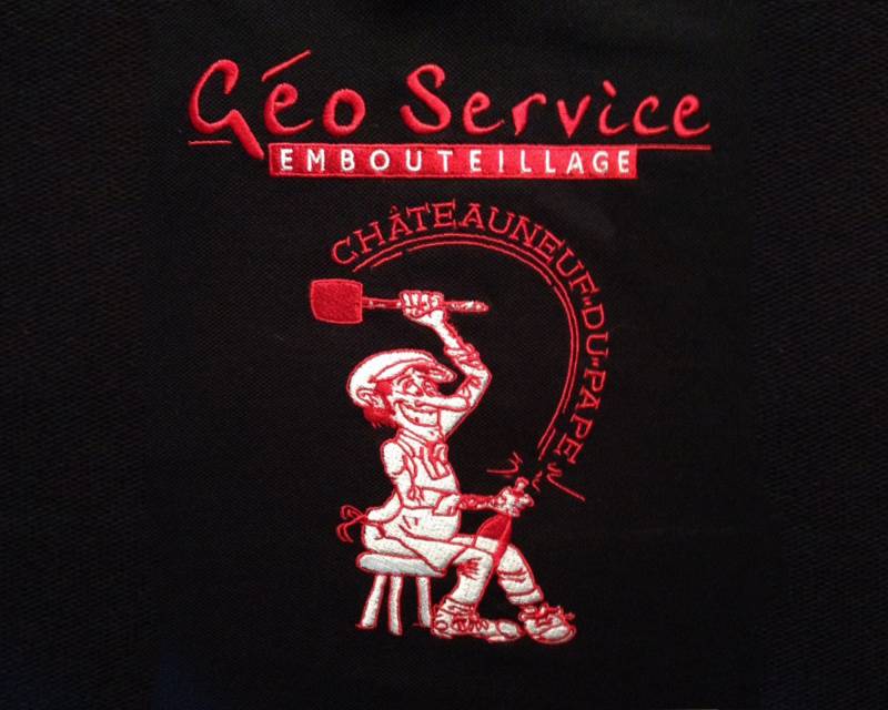 broderie sur polo