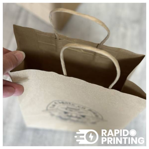 sac kraft imprimé en couleur chez rapidoprinting